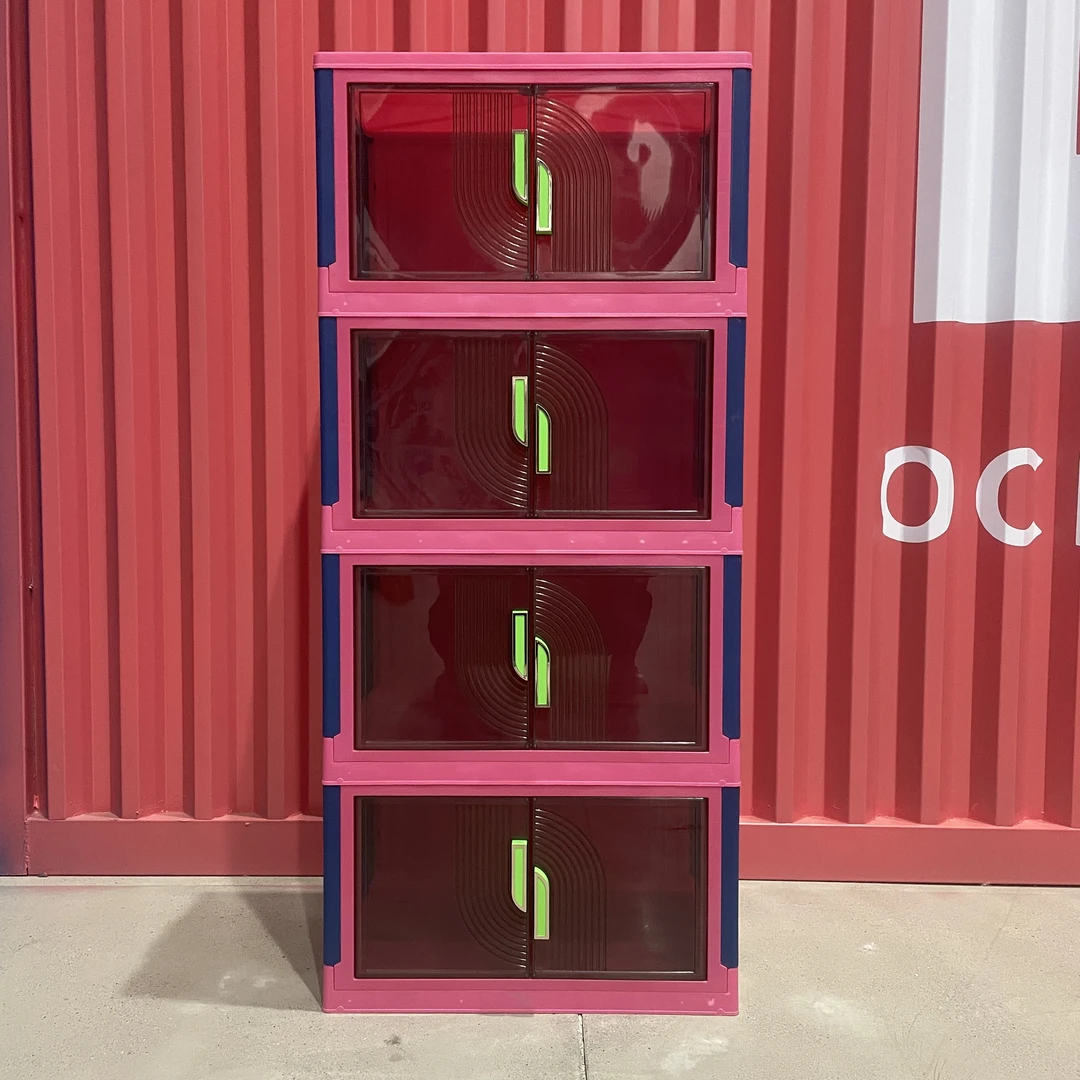 多巴胺收纳柜多功能家用储物柜大容量置物柜四层1