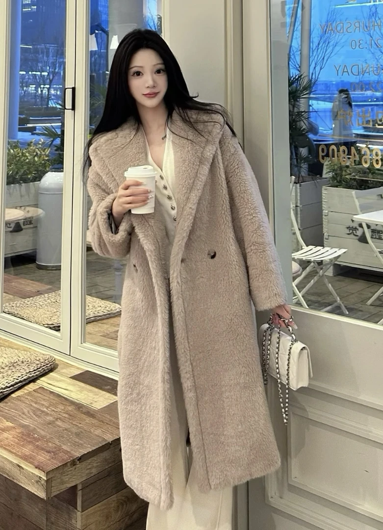 未使用 MaxMara AA2435 沙色泰迪大衣 S码