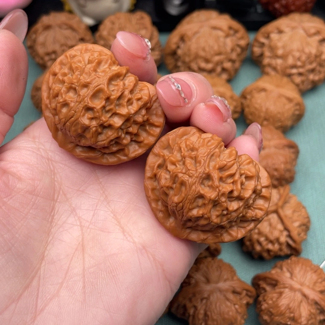 文玩核桃把件全品桃园宫灯41