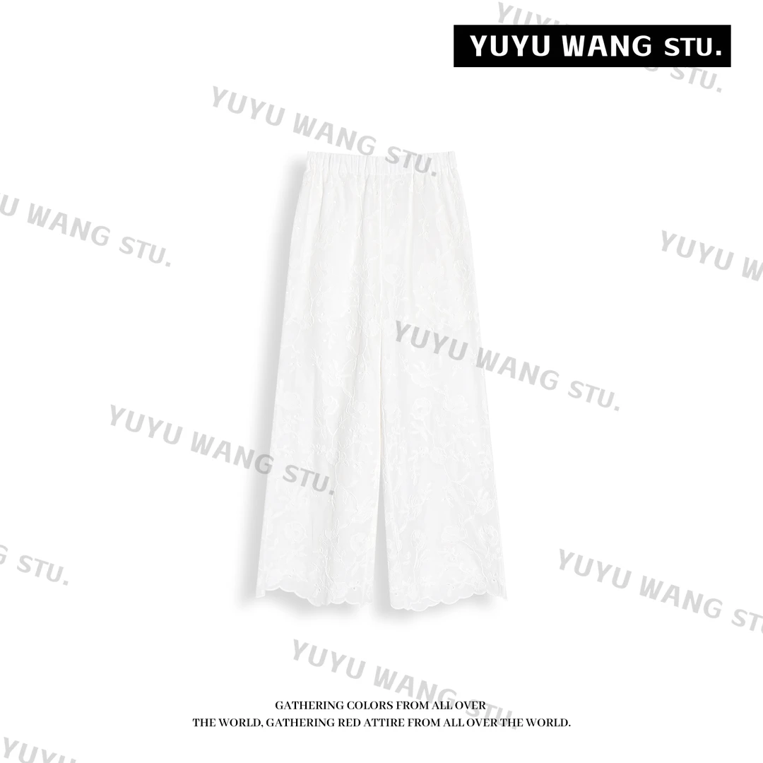 YUYU WANG【芮白】定制棉线裤子RBZ2FQ152