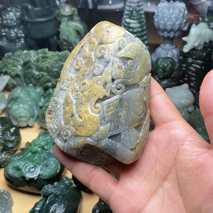 和田玉未镶嵌挂件