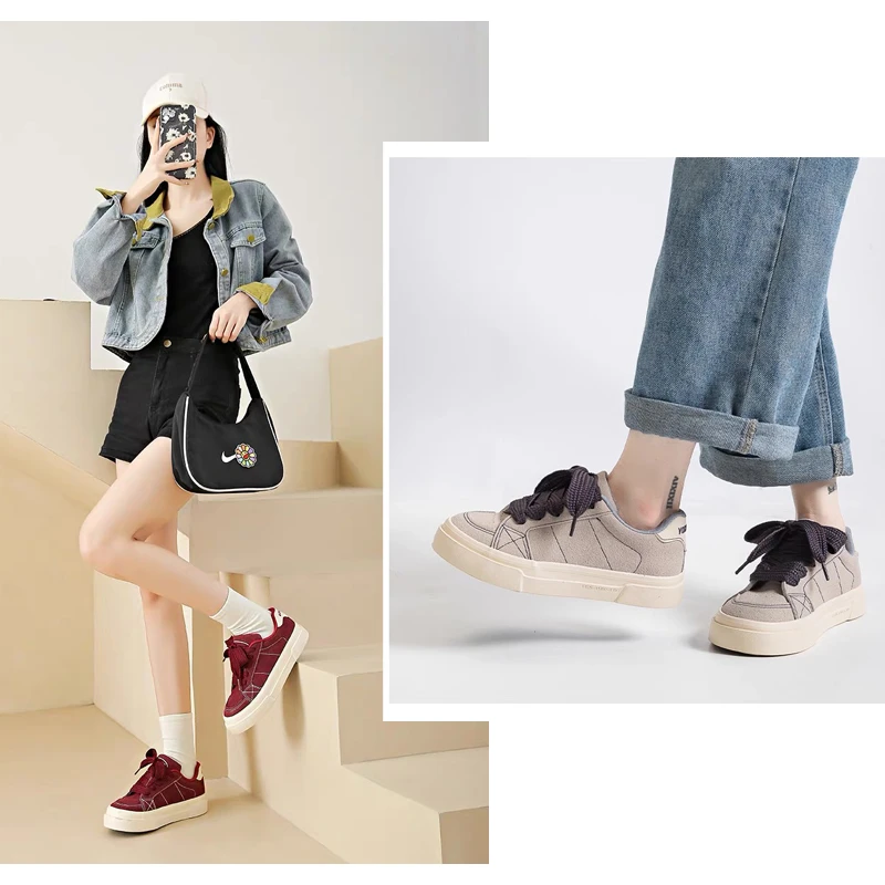 韩版板鞋女复古低帮百搭小众鞋子ins潮2025夏季新款厚底休闲鞋