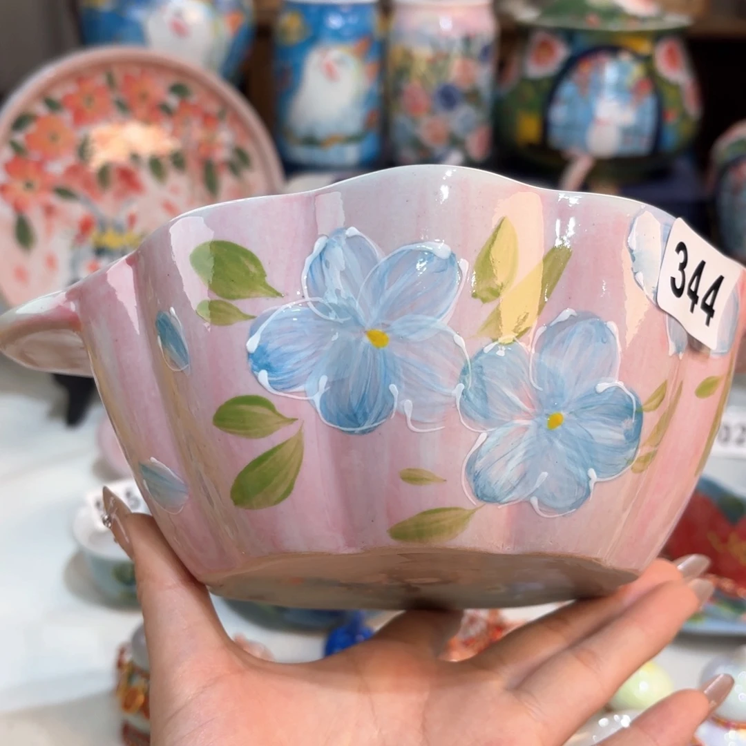 景德镇手绘高温釉下彩陶瓷茶具