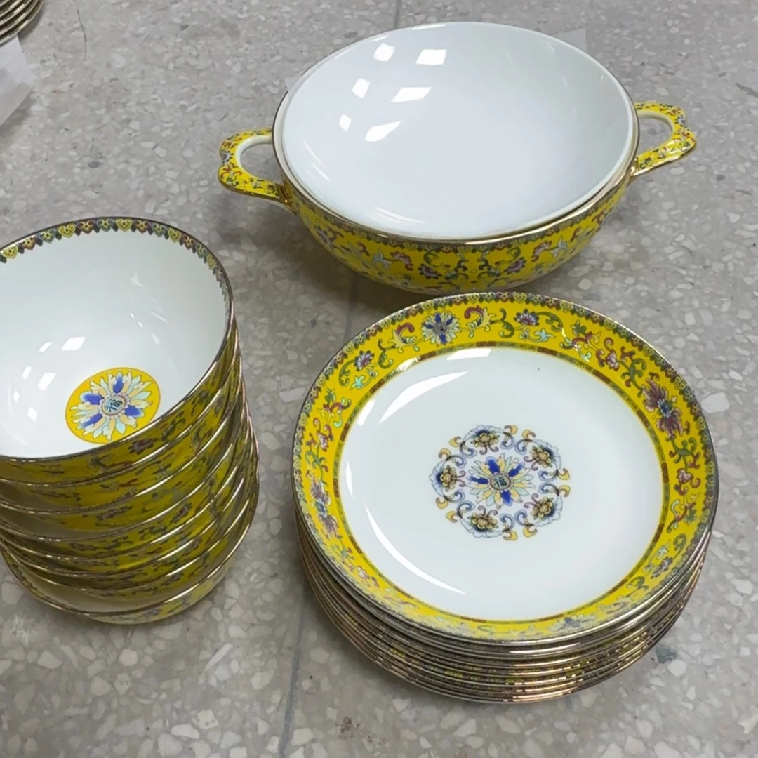 福***物景德镇珐琅彩餐具