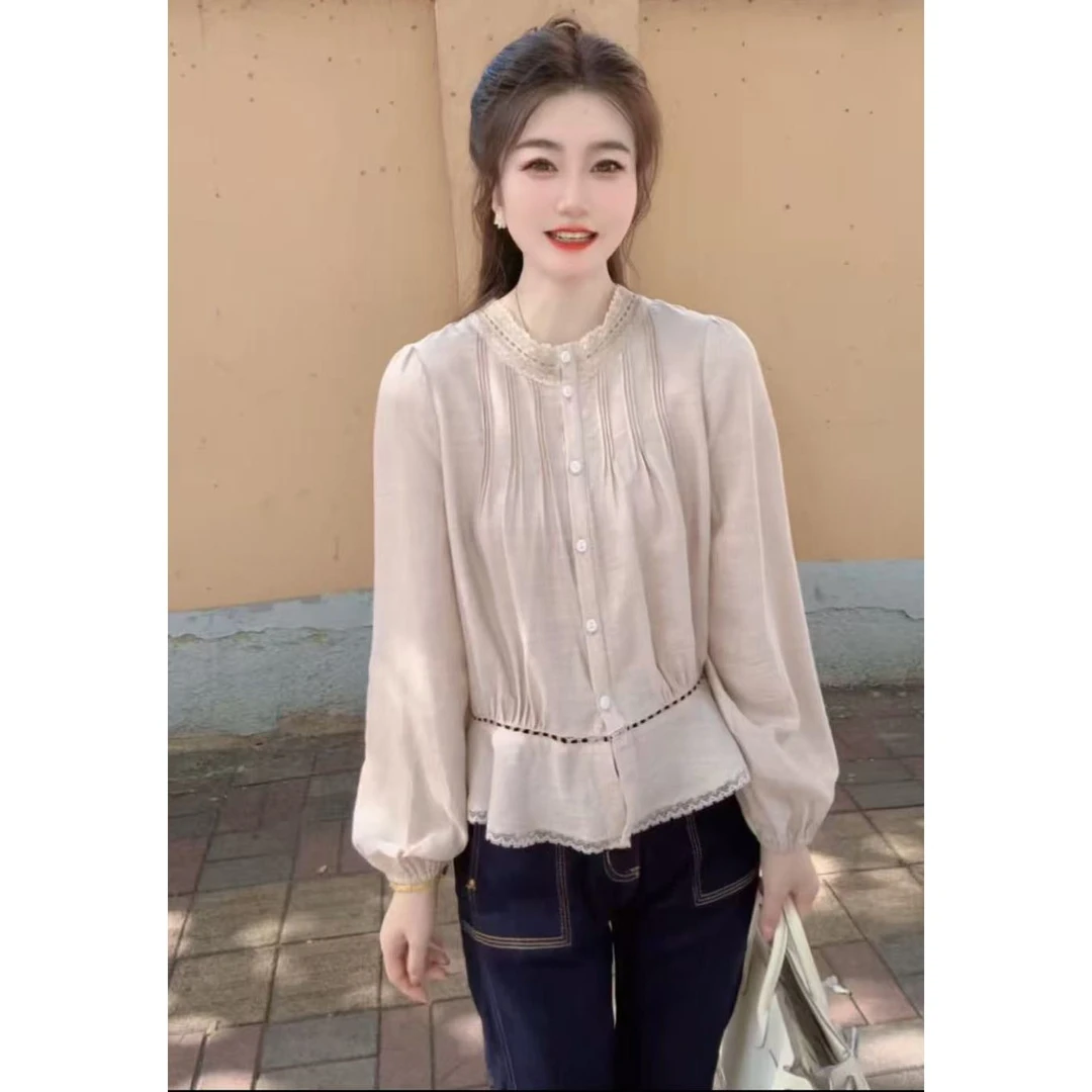 『晚风舒适X』设计显瘦百搭时尚上衣衬衫82511