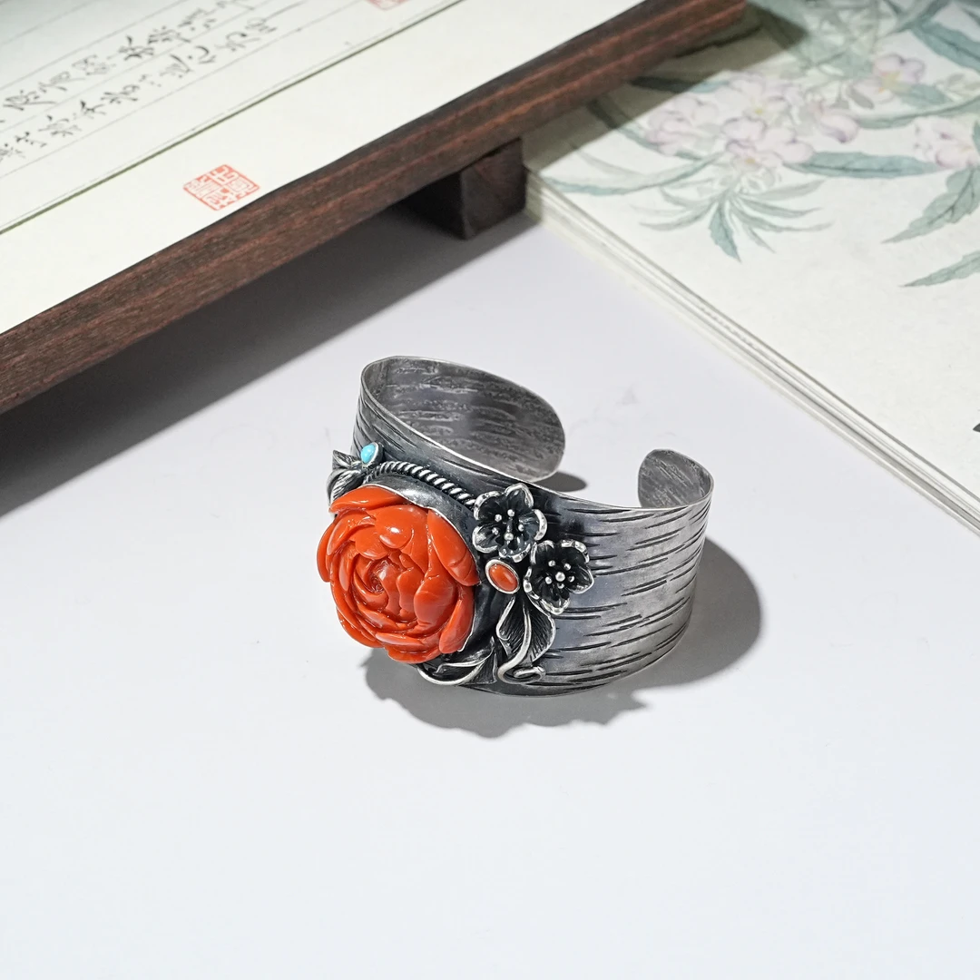 天然南红复古手镯 YC0720255