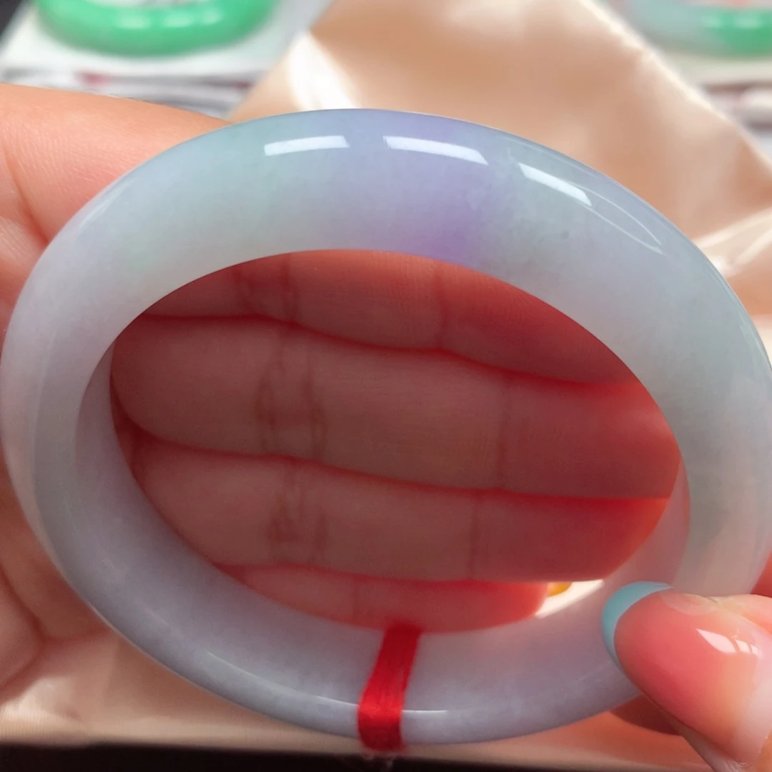 翡翠未镶嵌手镯69春彩