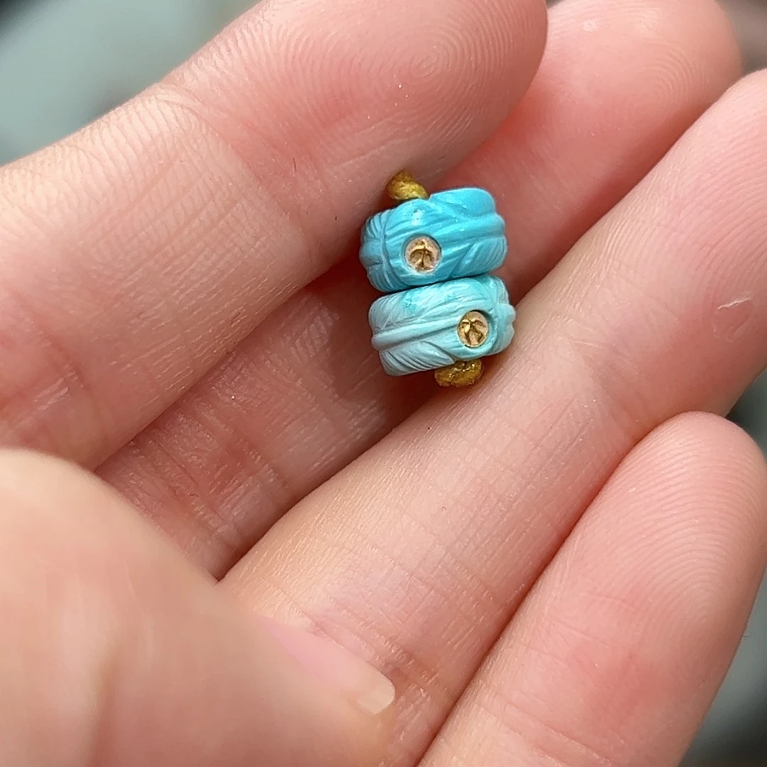 绿松石珠宝奇石未镶嵌3*