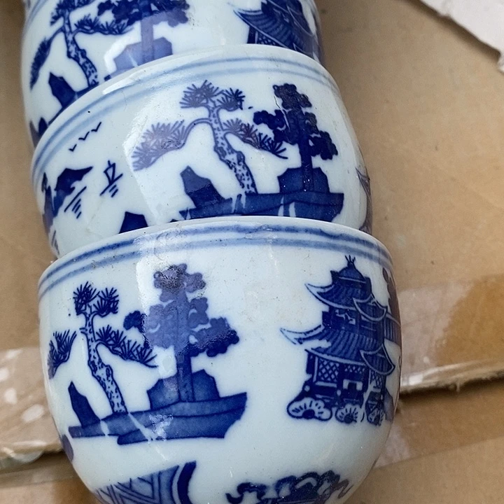 摆件景德镇陶瓷梧桐小主人杯 拍一发四