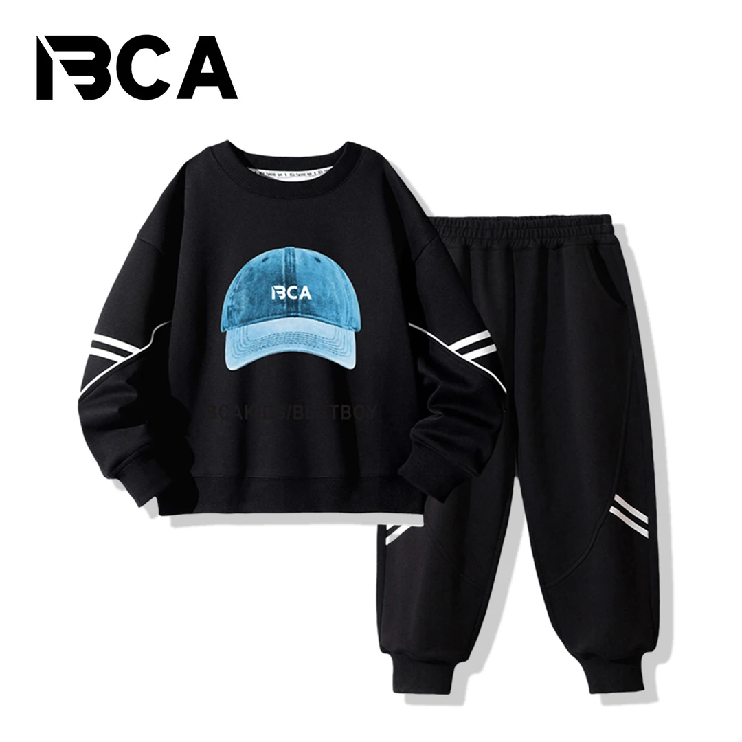 BCA【潮酷   舒适】中大童男童潮酷秋款套装（S-002+TU-7+GN-3）