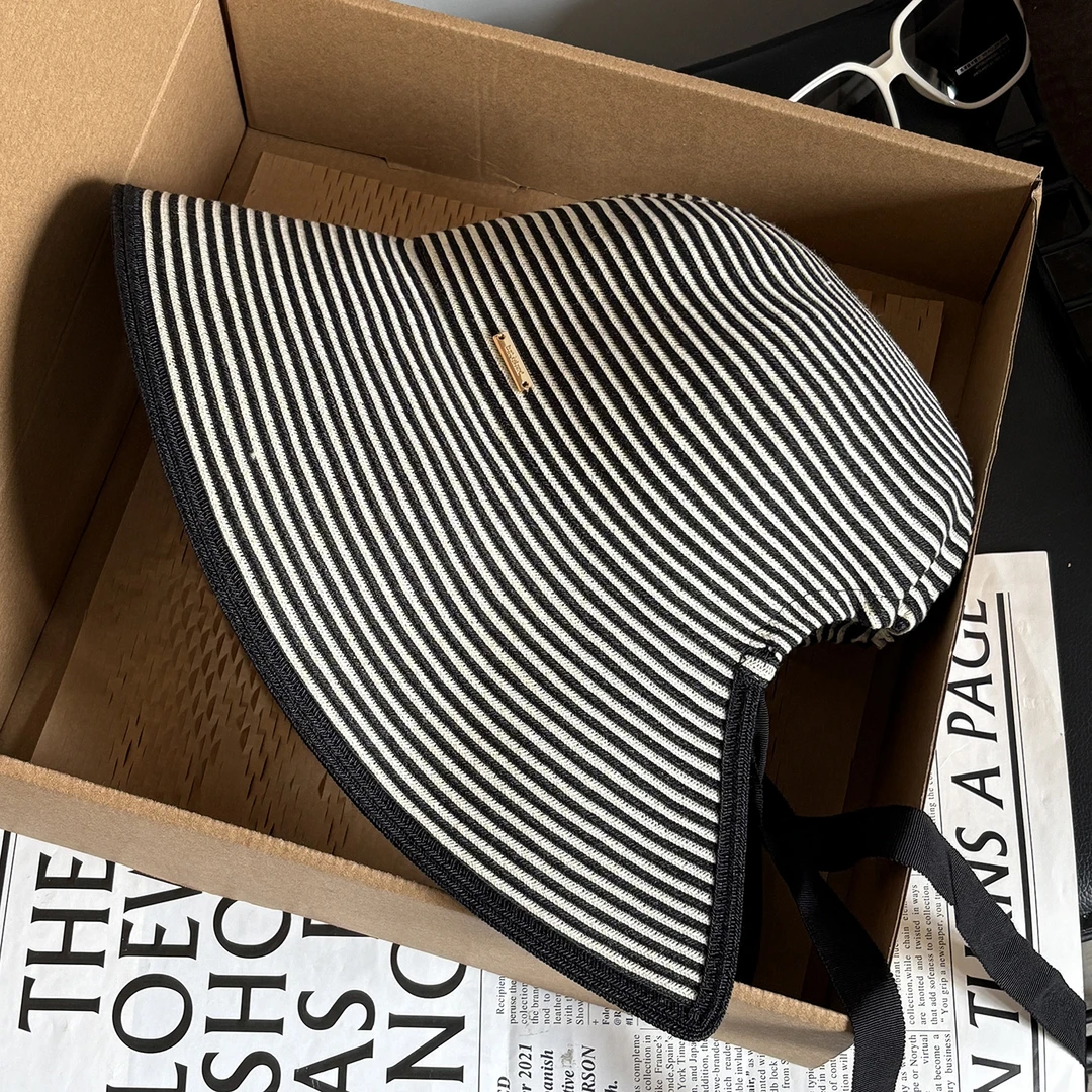 MA系列防晒帽女夏日本仿VU麻草帽环绕大帽檐可折叠遮阳太阳帽子