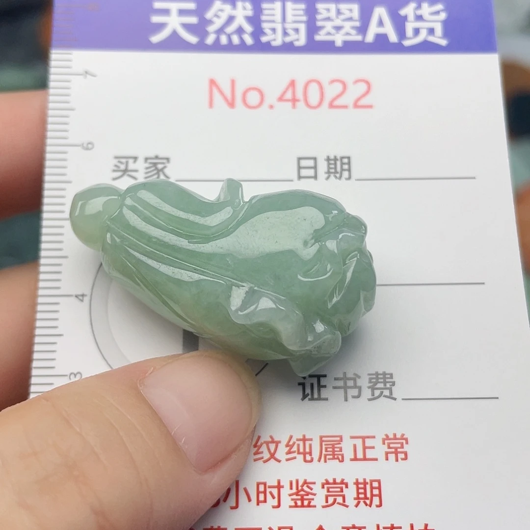 翡翠未镶嵌挂件4022