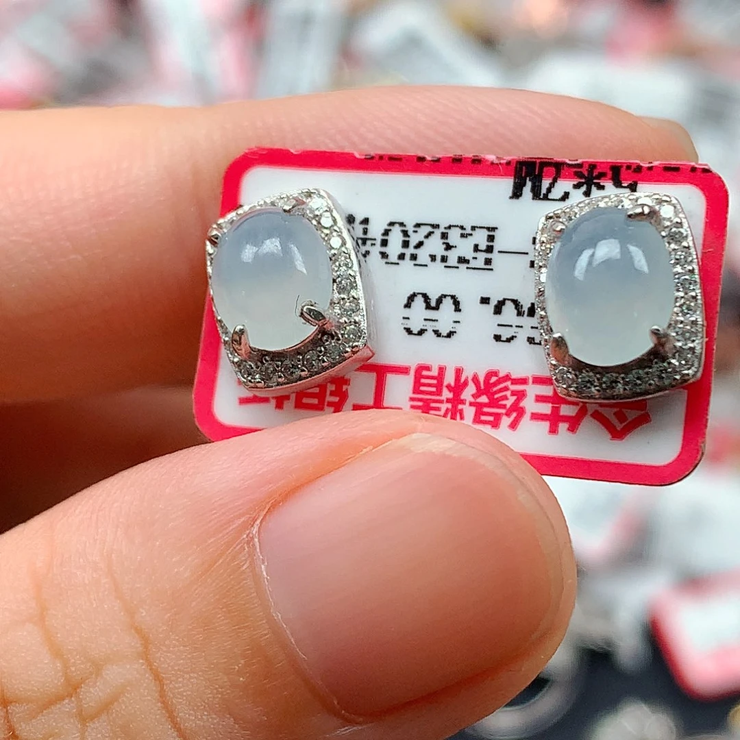 翡翠戒指银S925镶嵌
