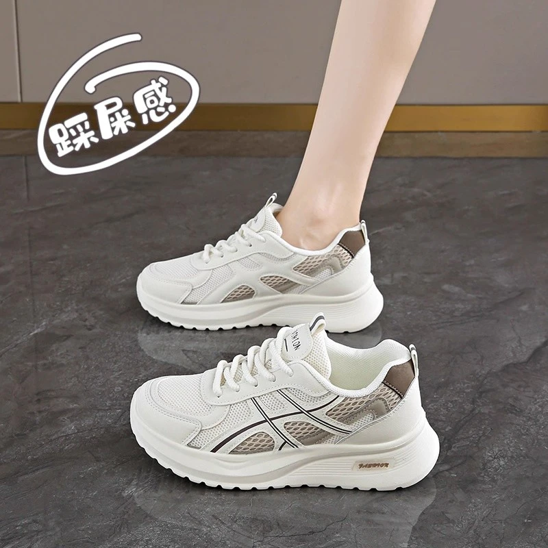 Moleubak运动鞋女款2025秋季减震防滑轻便软底跑步鞋休闲百搭鞋