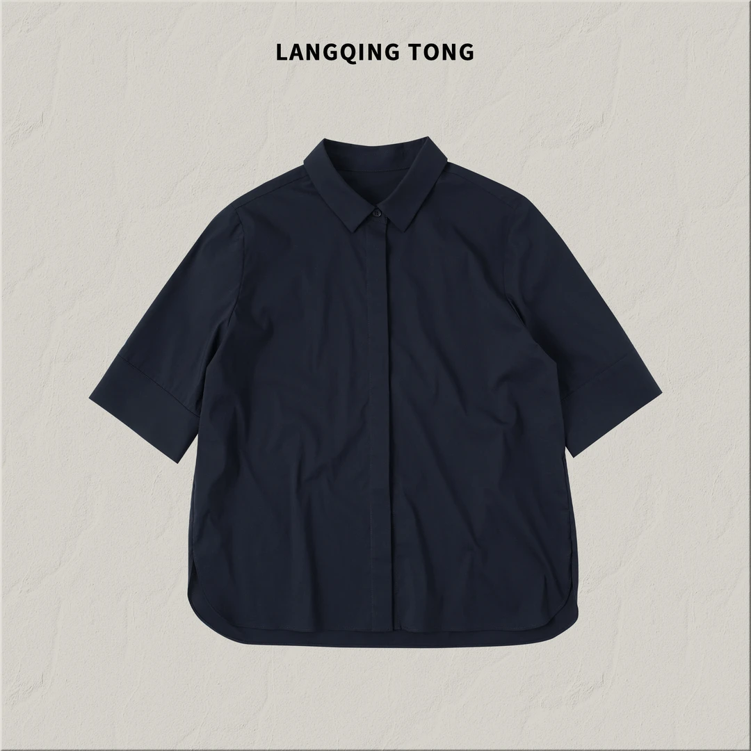 浪清/女装推荐 洛丽沫百搭休闲时尚衬衫44946#2025夏新款上衣