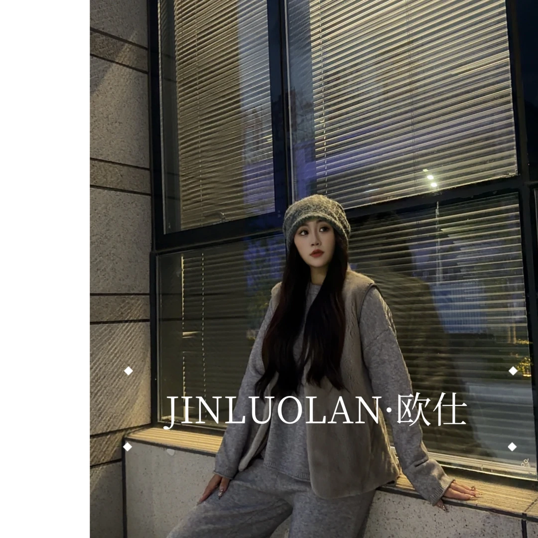 INLUOLAN-欧仕"丁香枝头"冬季款貂皮上衣外套-25052m