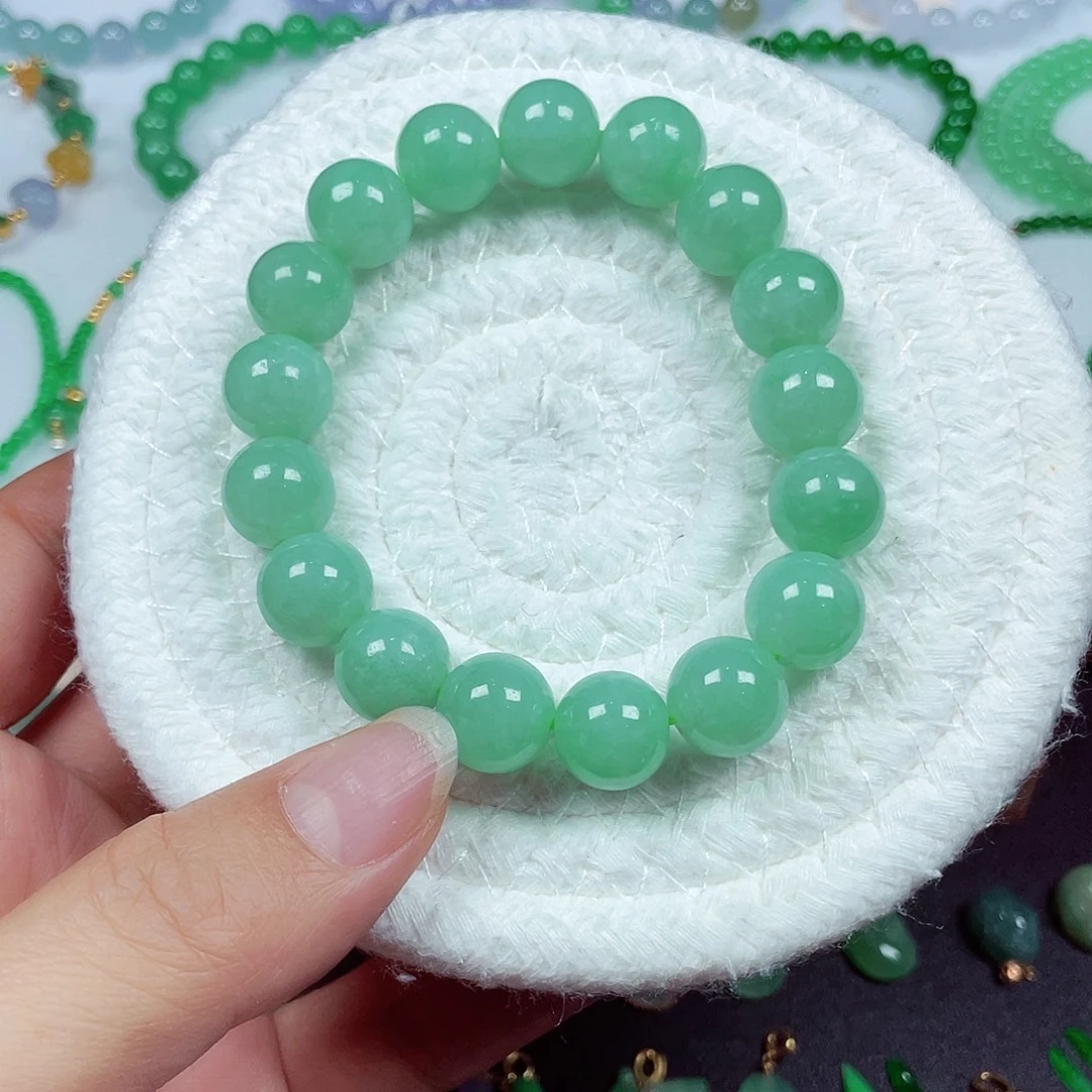 翡翠未镶嵌手链天然缅甸翡翠A货卡11.7