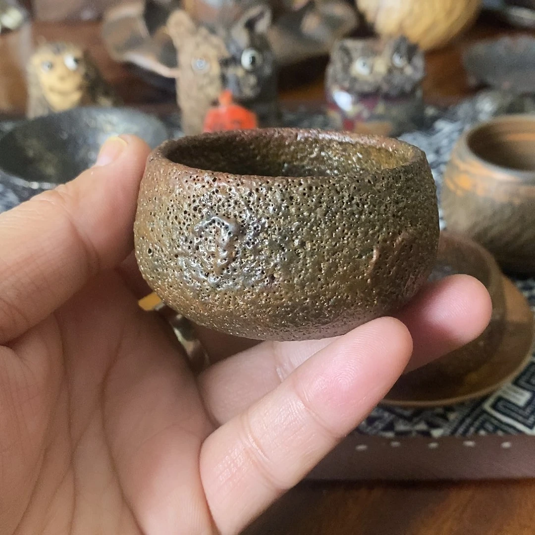 手工制作黑砂主人杯