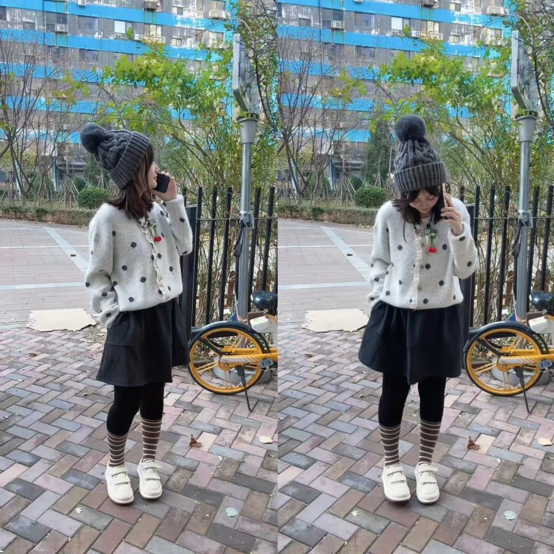 【灵动音符】冬季新款 时尚洋气百搭宽松显瘦A字版加绒半裙短裙