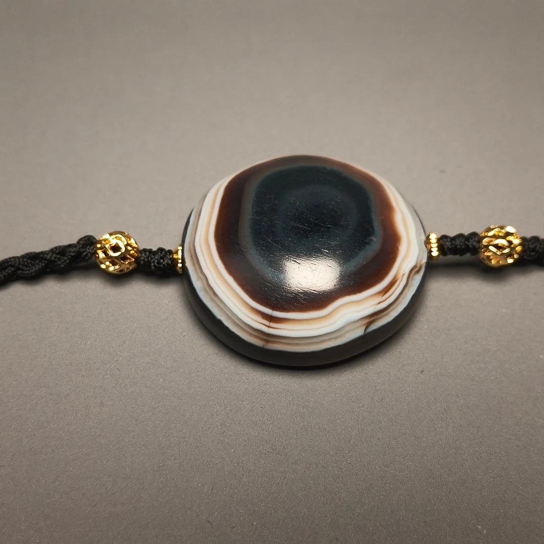 清代玛瑙板珠/DZ111949/古玩/收藏/德州文物