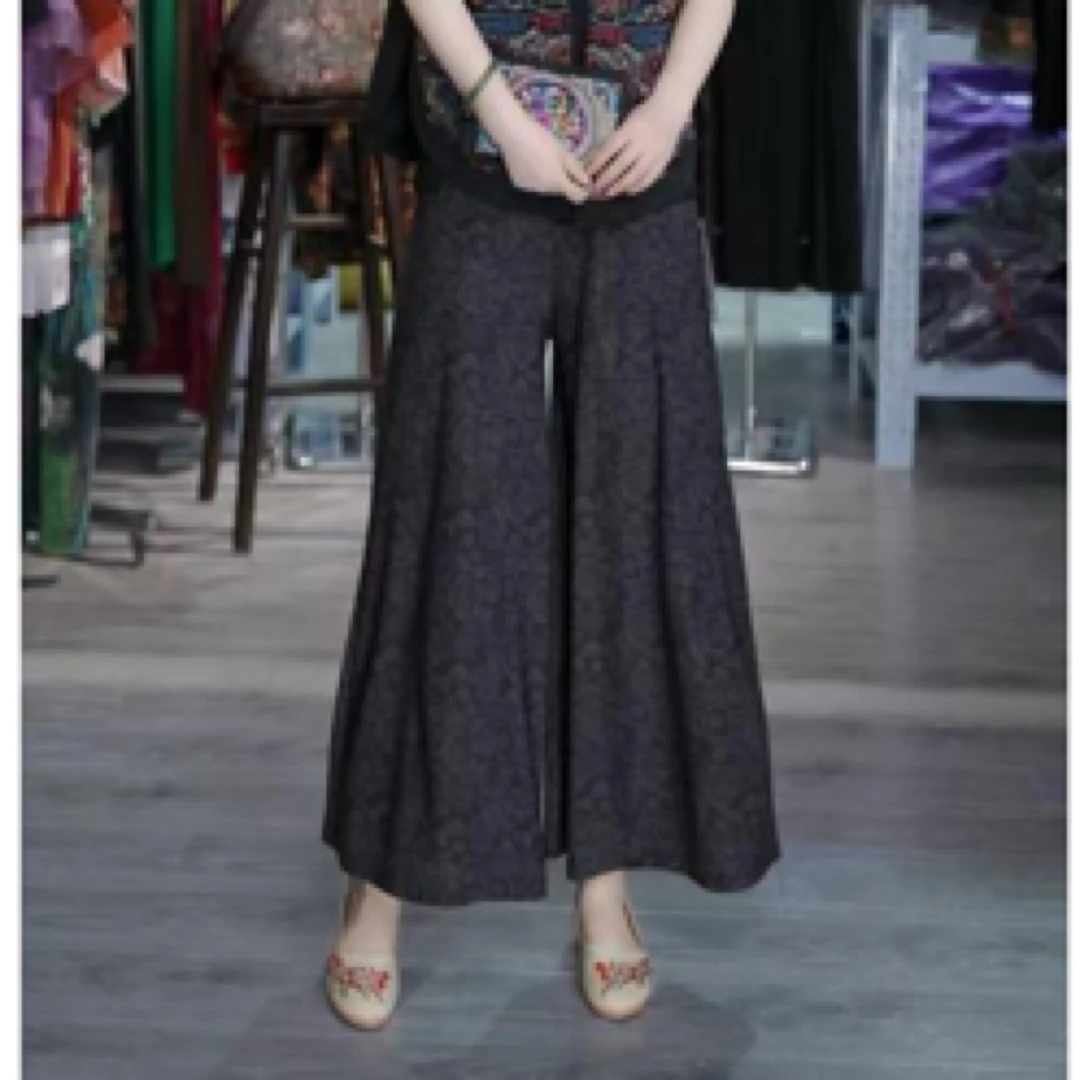 春夏季新款复古显瘦高级感裤裙女百搭长裤