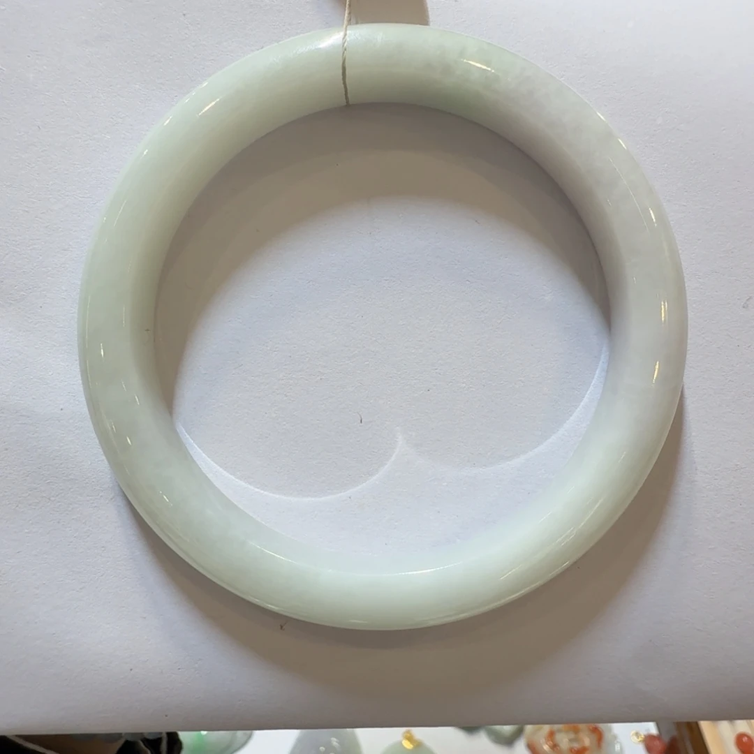 翡翠未镶嵌手镯平安正圈手镯