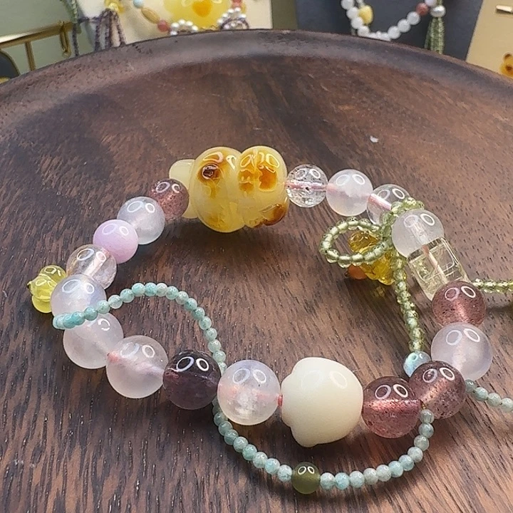 琥珀未镶嵌手链琥珀手串