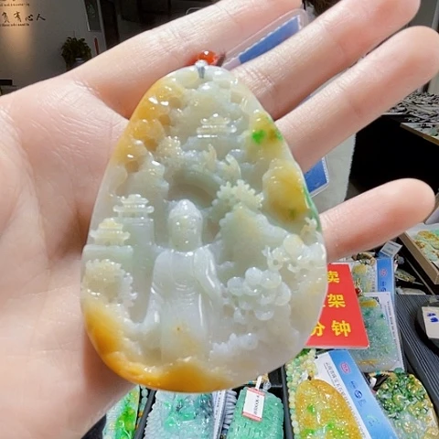 翡翠未镶嵌颈饰翡翠