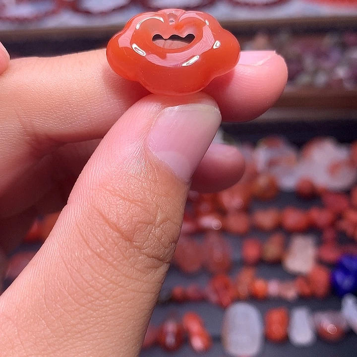 未镶嵌南红玛瑙珠宝半成品如意