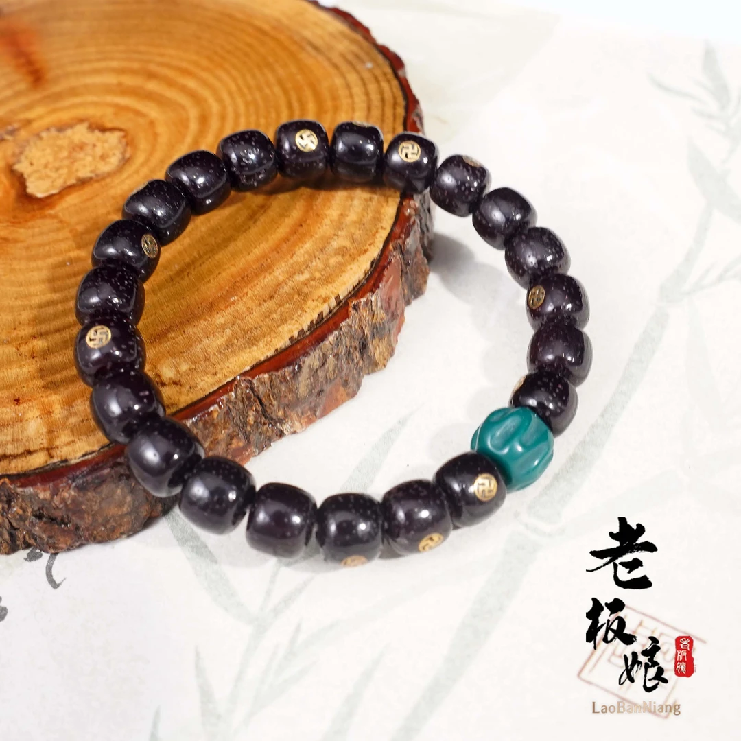 海南精选老料挫铜老型珠DIY手串