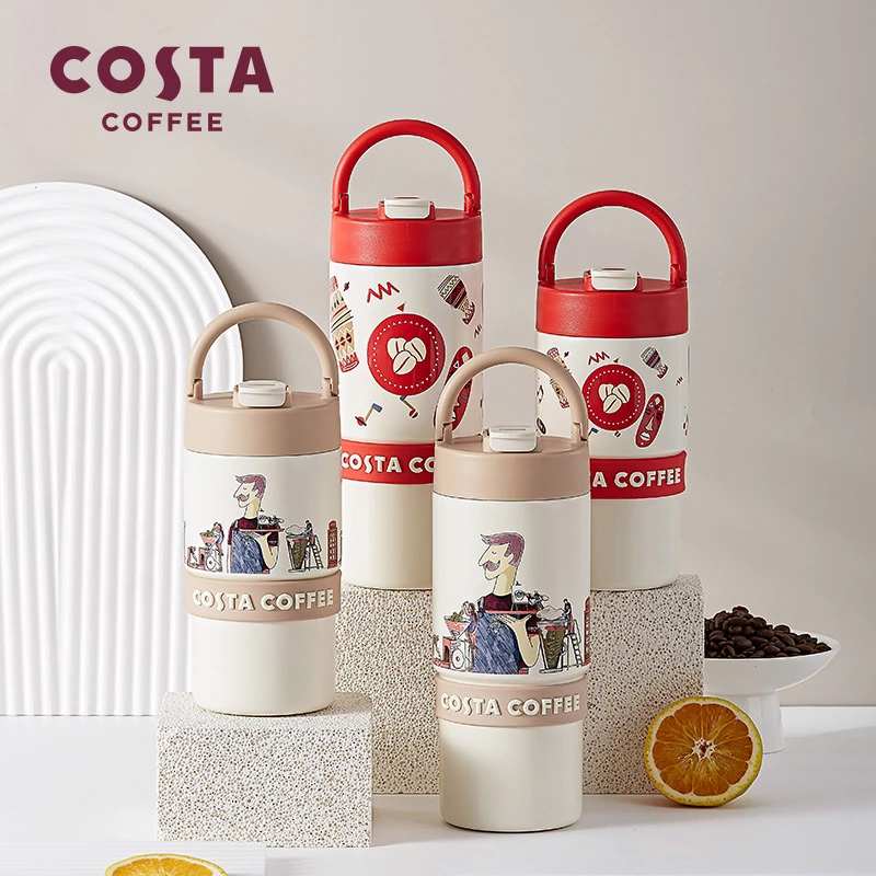 全新Costa Coffee咖世家双饮保温保冷咖啡杯316不锈钢内胆便携式