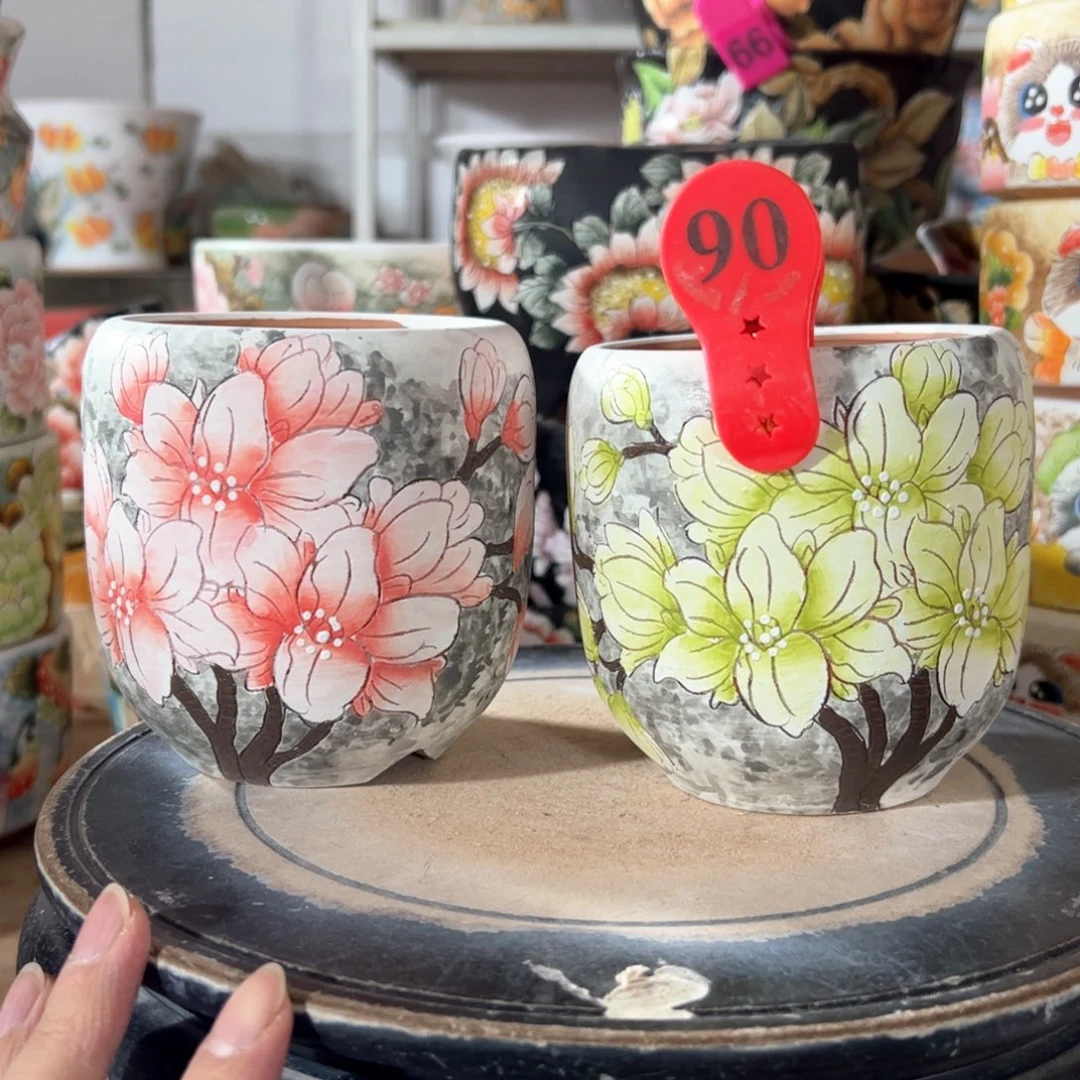 景德镇幸运花盆满38包邮