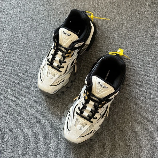 99新 Balenciaga/巴黎世家 42码 track2.0黑白老爹鞋