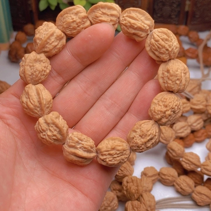 桃核手串矮桩蛤蟆头尺寸17