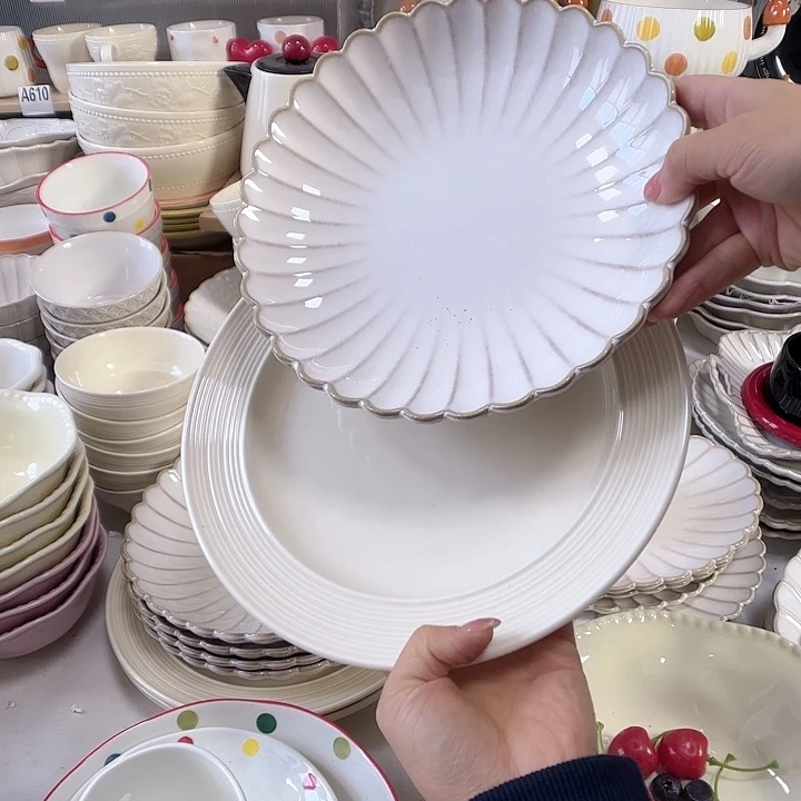 瓷片瑕疵特价陶瓷深盘