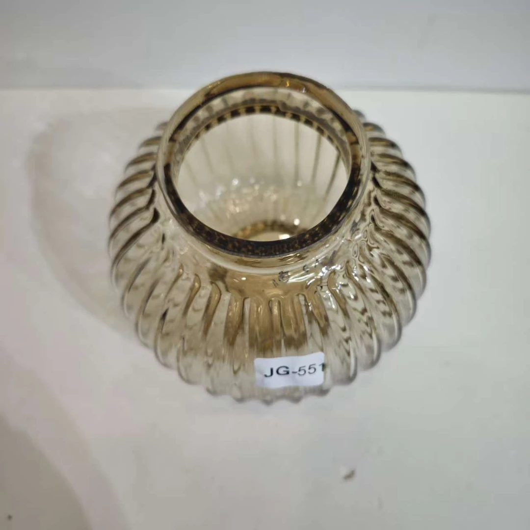 JG-551简约现代琉璃花瓶客厅餐桌插花艺术摆件