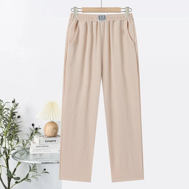 夏季九分裤女高腰宽松显瘦直筒休闲裤百搭薄款哈伦裤能穿到230斤