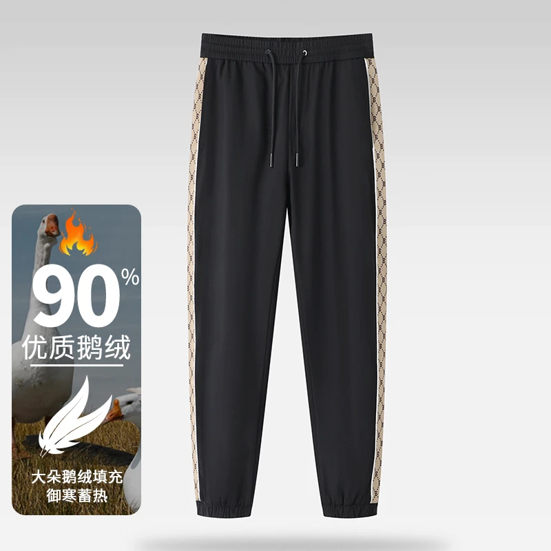 新款时尚经典束脚鹅绒裤D1S09300