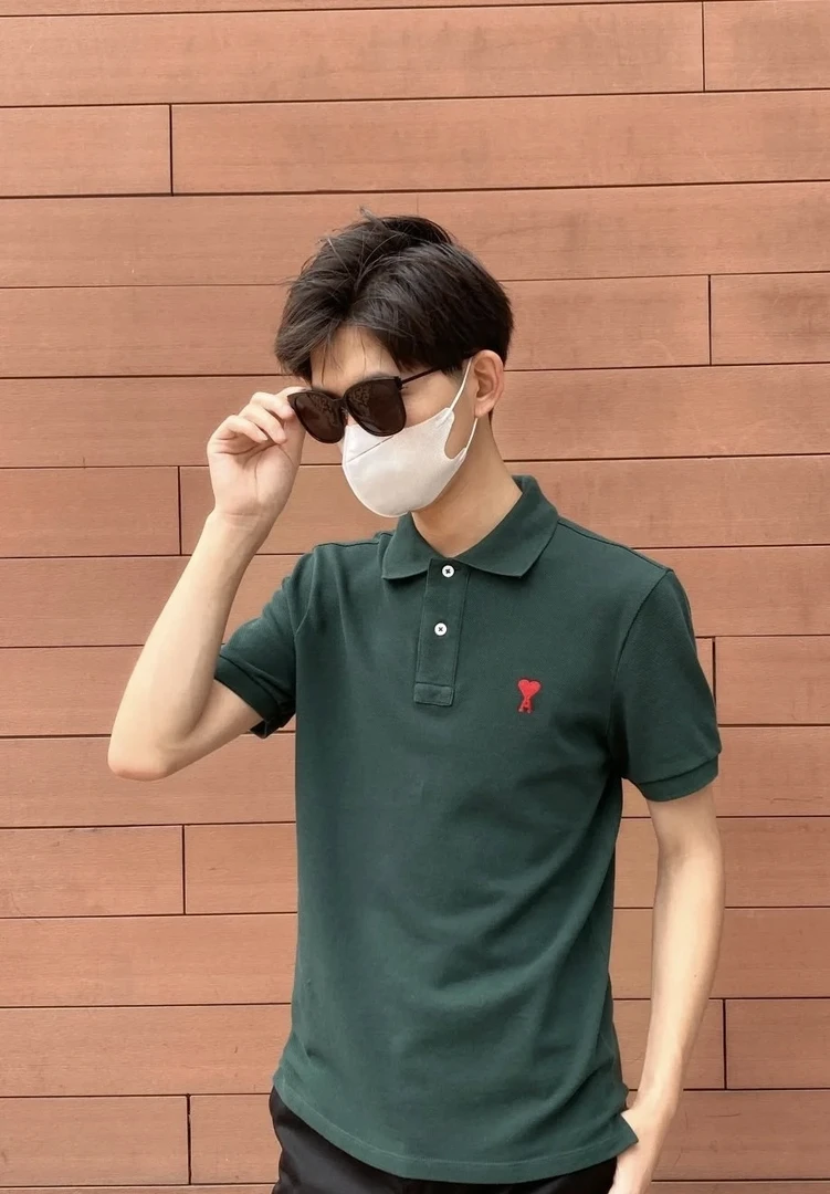 未使用 maje 全新未使用/S*1/Ami爱心短袖polo衫/06580