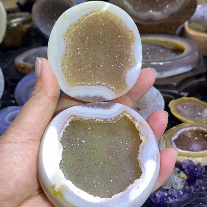 未镶嵌珠宝半成品水晶精抛盆