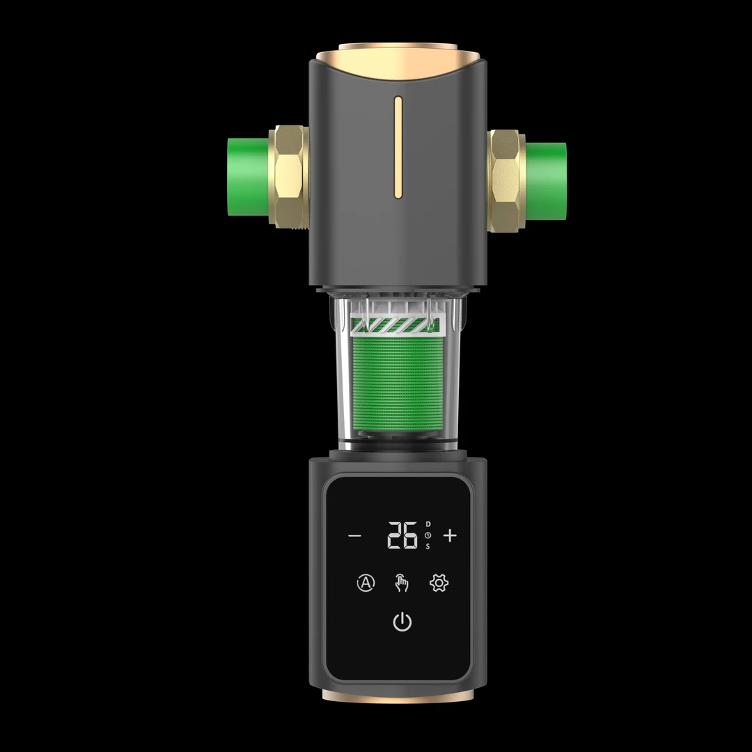 全自动前置过滤器家用叠网双重8T大流量全屋家用净水反冲洗过滤器