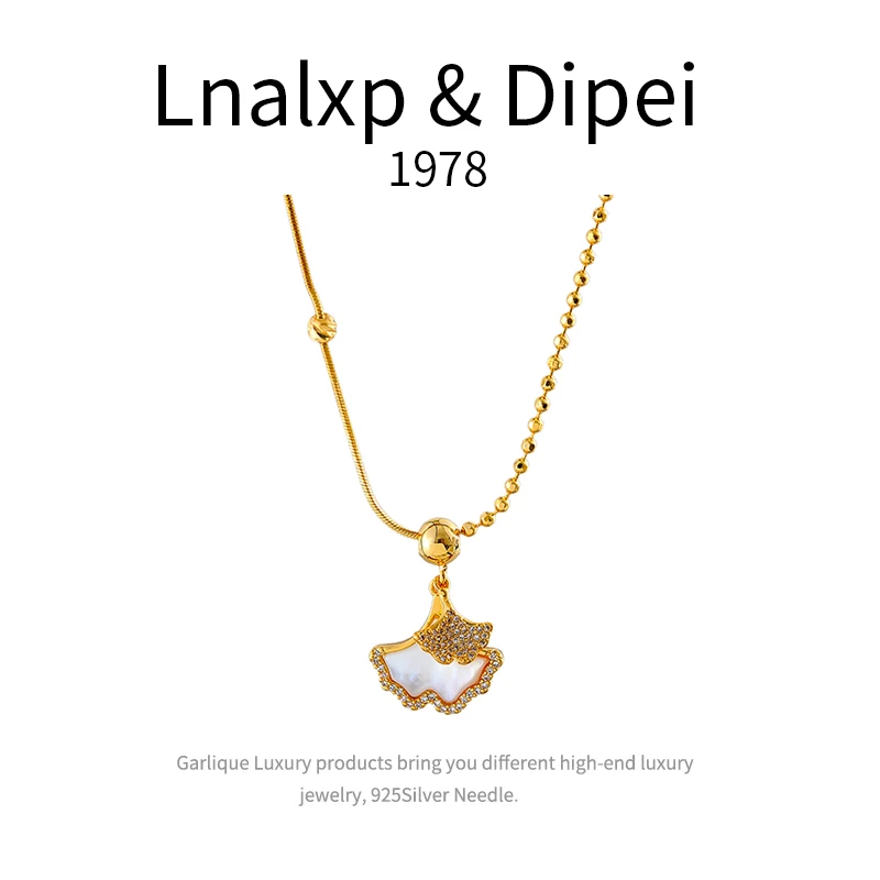 铜合金项链 5223-法★【深秋银杏】春Dipei限定 时尚项链