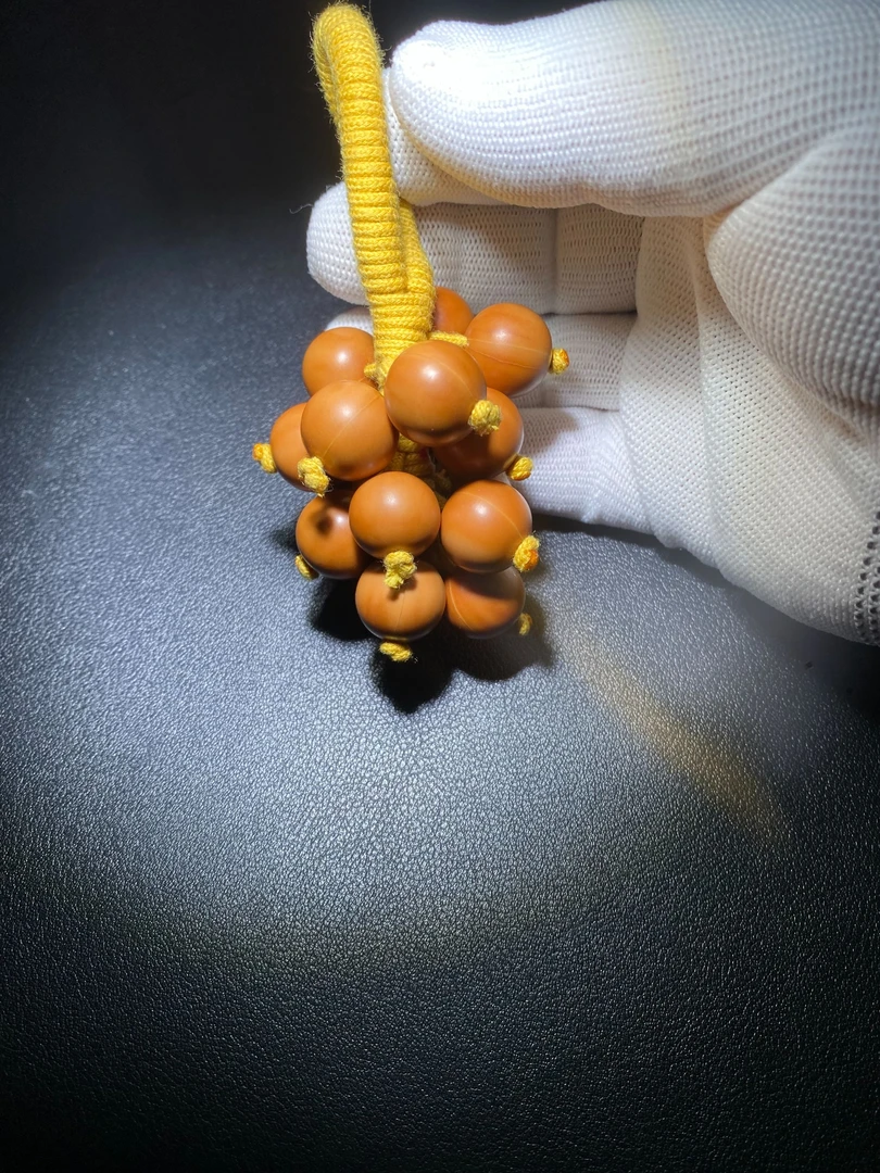 【双利精选】正圆光珠猴头核桃文玩葡萄串手捻手把件解压神器