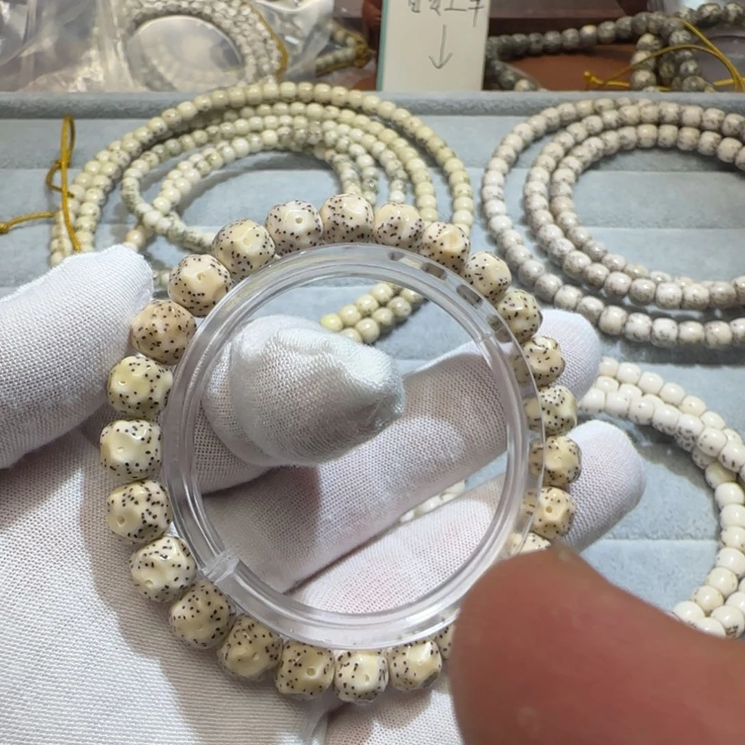 星月菩提手串纯手工雕刻无相福利