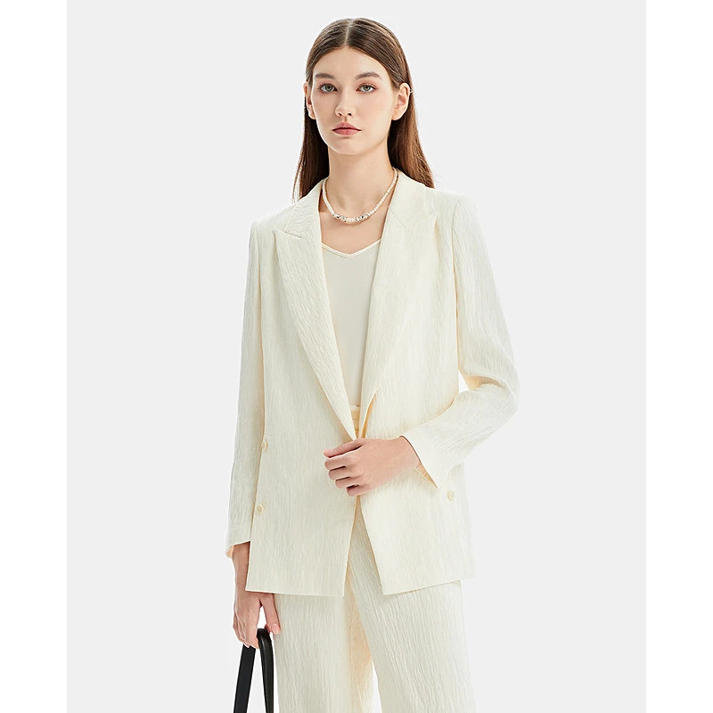 莱芙·艾迪儿知性风衣服春夏季西装通勤中长款西服外套1V1W68257