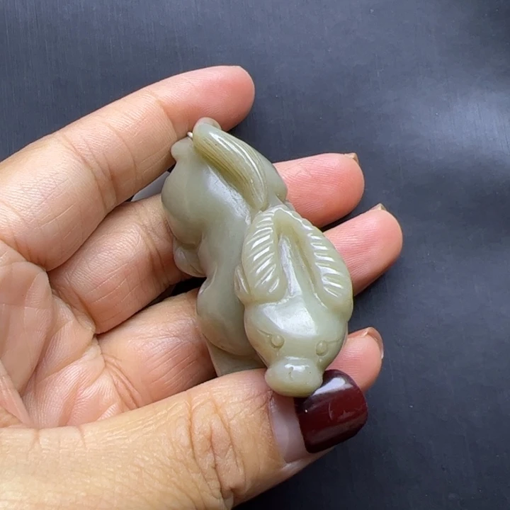 未镶嵌和田玉把件老*