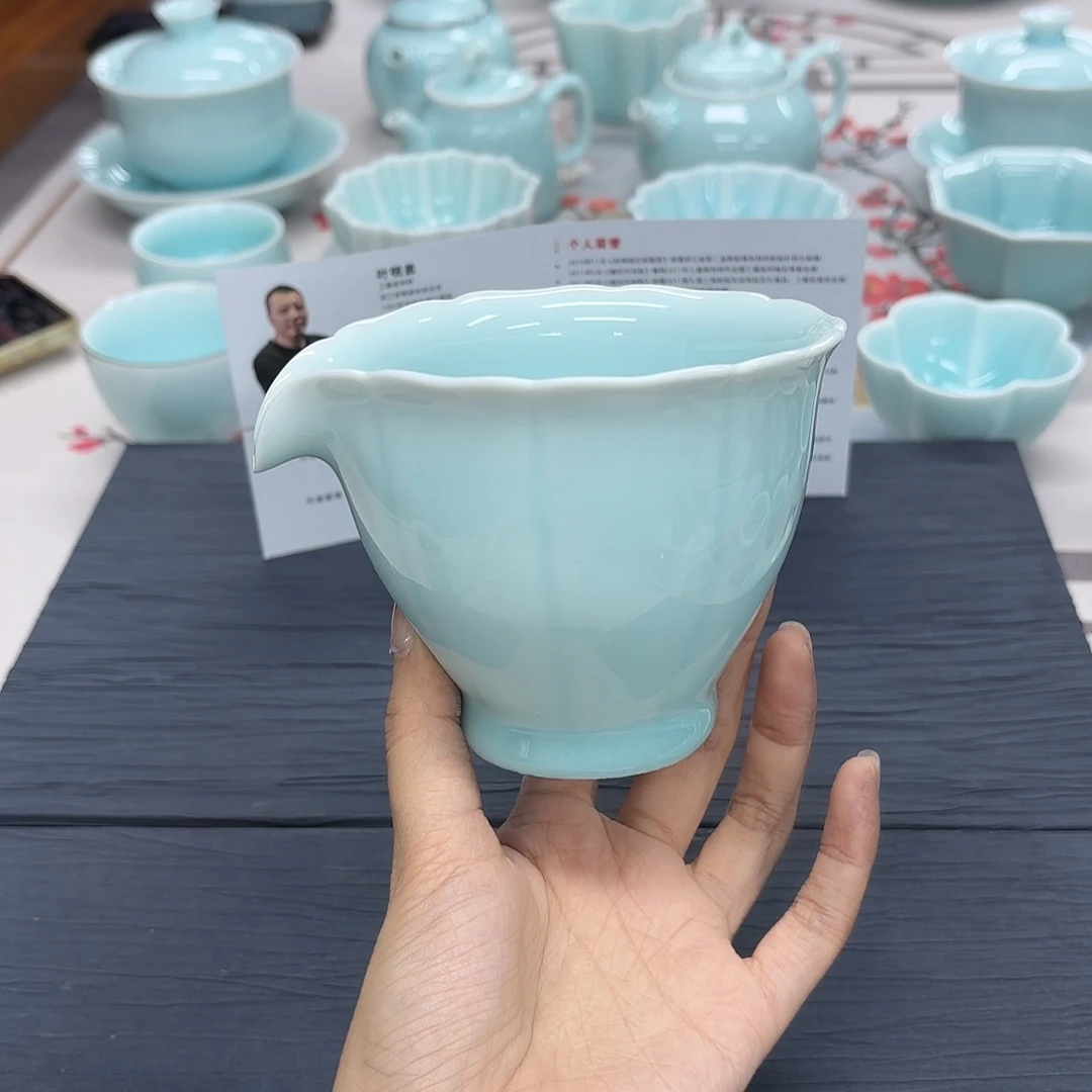 龙泉云间青瓷小米茶器