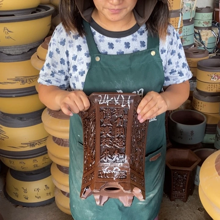 紫砂花盆盆栽花卉苗木种植