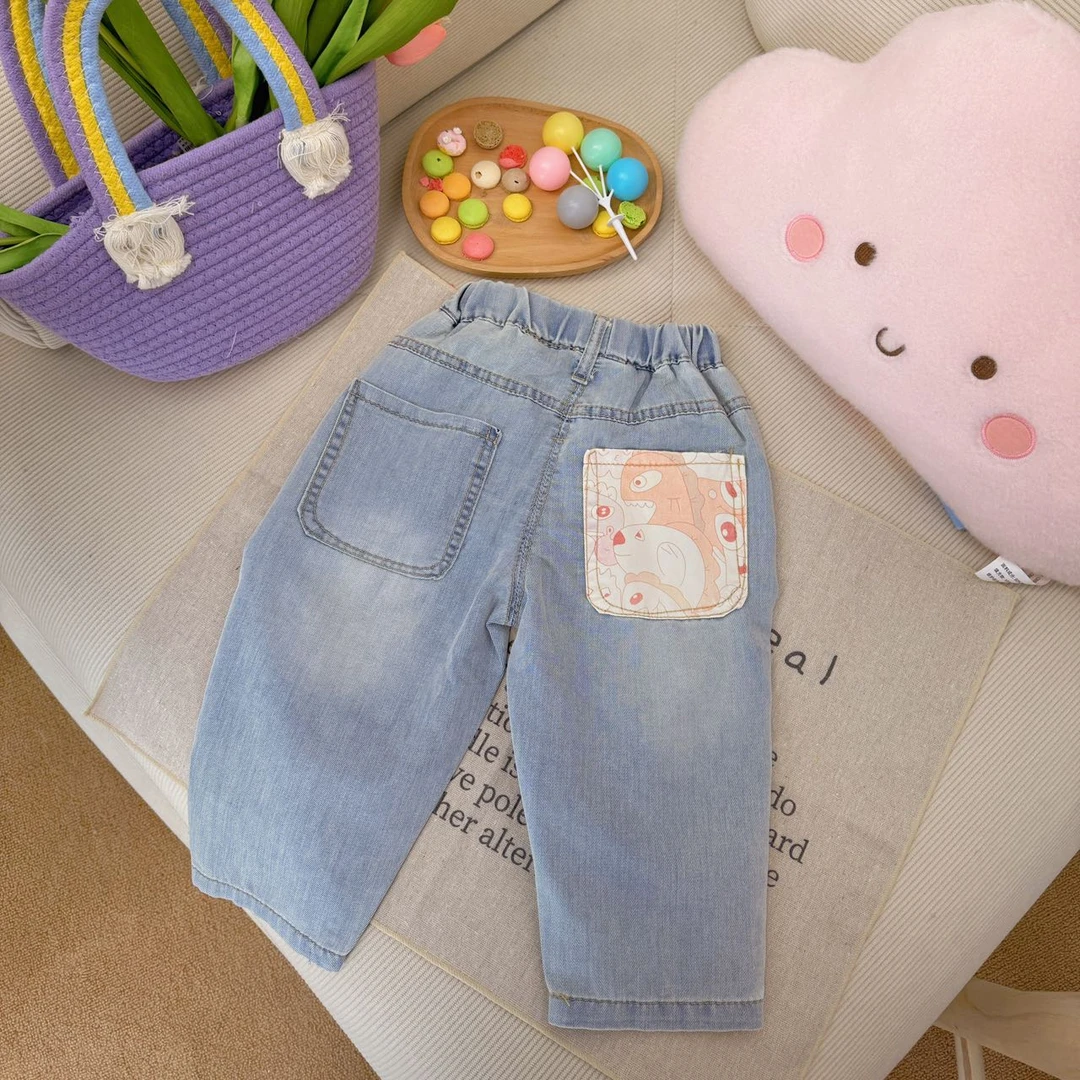 【新疆包邮】夏季新款小恐龙老爹裤X245