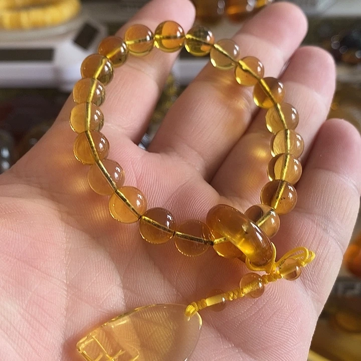 未镶嵌琥珀珠宝奇石手串